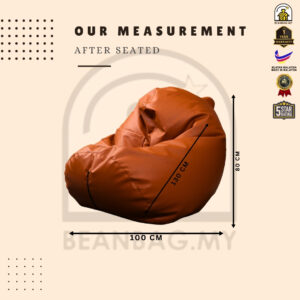 PU Leather Bean Bag - Comfortable Seating