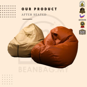 PU Leather Bean Bag - Comfortable Seating